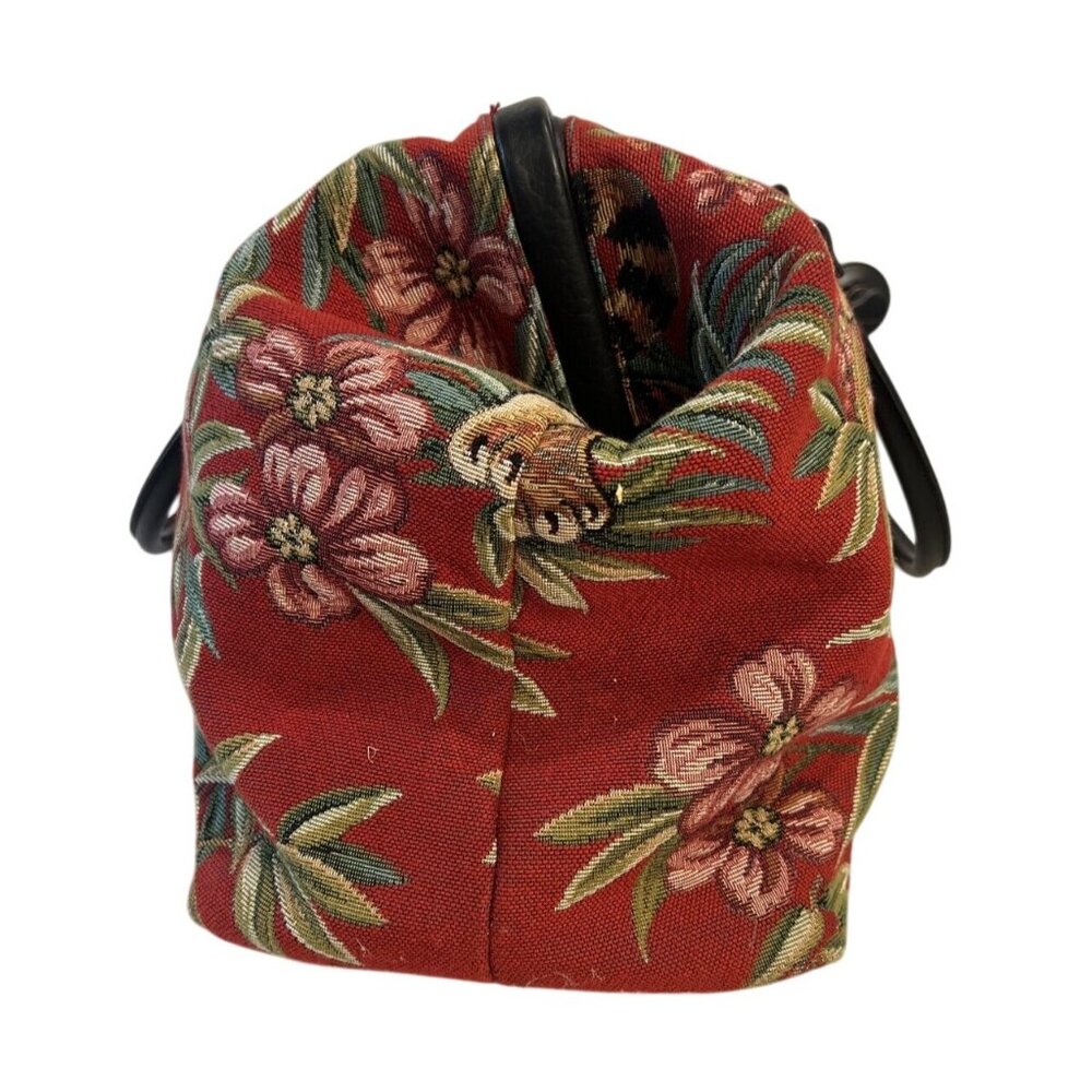 Raviani Tapestry Tiger & Bamboo Pattern Large Handbag Purse Dual Handles - Picture 2 of 10